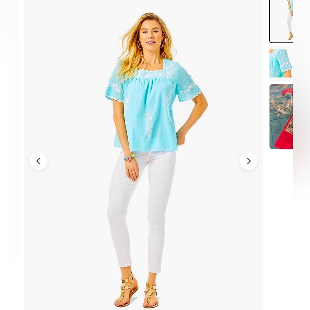 Lily Pulitzer Tamryn Embroidered Top